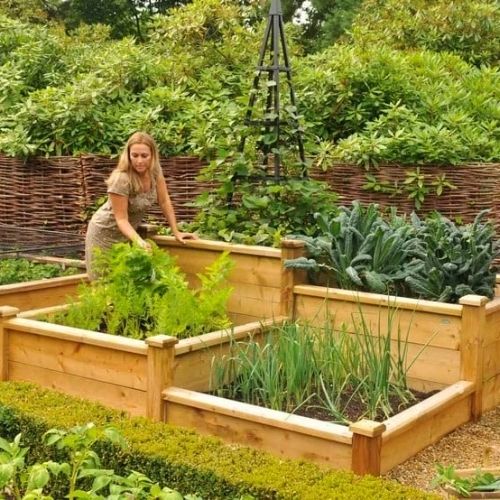 Superior Wooden Raised Beds (4ft x 8ft, 61cm)