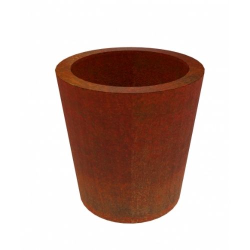 Tapered Cylinder Corten Steel Planter