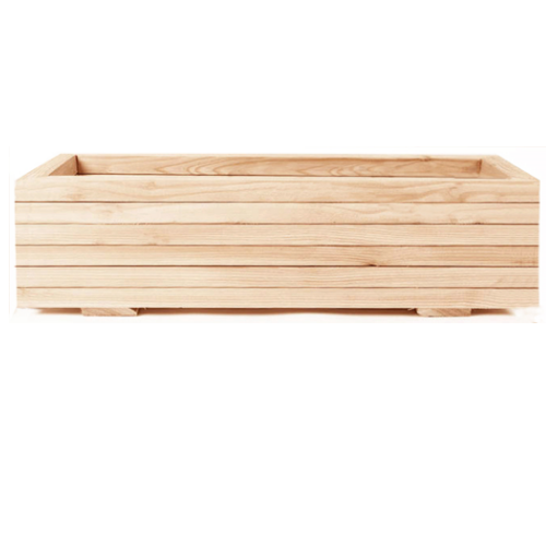 Wooden Larch Troughs for Green Screens Without Posts