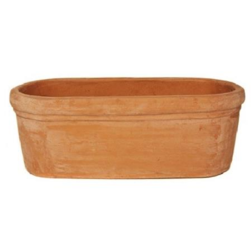 Terracotta Oval Trough (50 x 24 x 18cm)