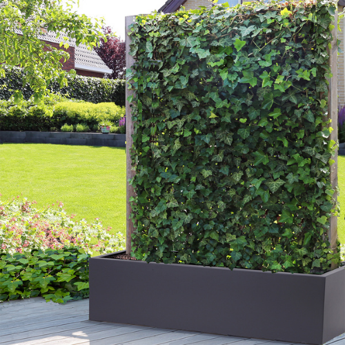 GRP Trough for Ivy Screens WITH posts (Black)