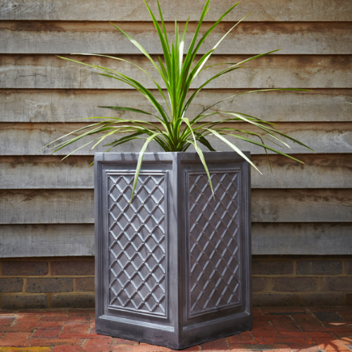 Superior Quality Faux Lead Clayfibre Windsor Tall Planter
