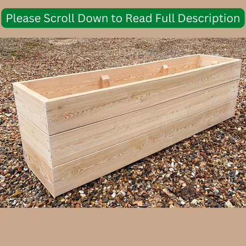 Larch Trough Planter (100L X 40D X 50H)