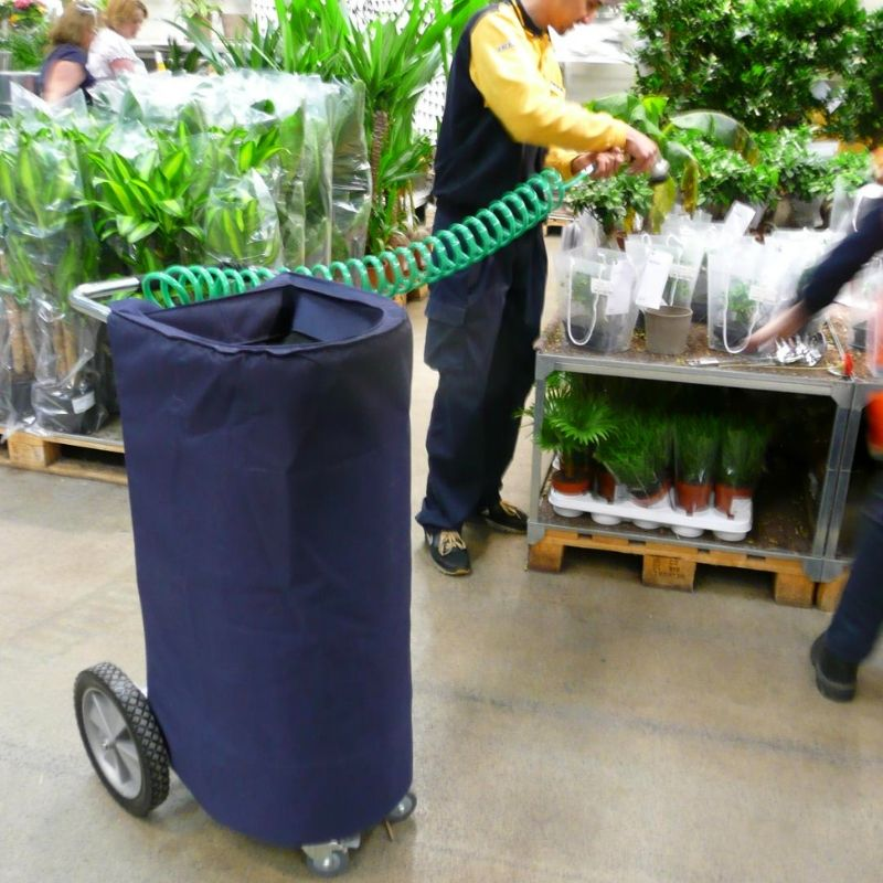 H20 2 Go SLS Watering Cart 50l with Colour Fabric Surround (50l, Dark Blue)