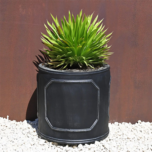 Superior Quality Faux Lead Chelsea Cylinder Planter (32Ø x 32cm)