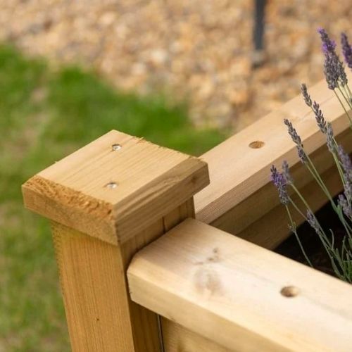 Superior Wooden Raised Beds (4ft x 8ft, 61cm)