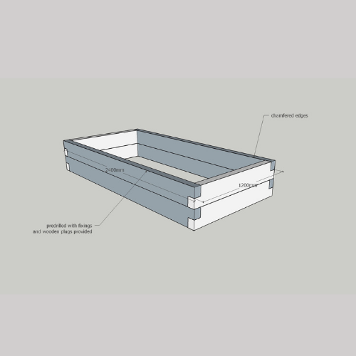 Wooden Raised Beds  (4ft x 4ft)