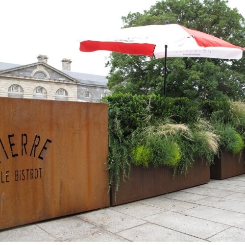 Corten Trough Planters