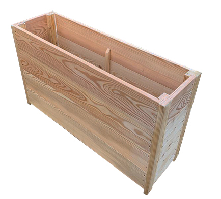 Wooden Balcony Narrow Planters  (80 x 35 x 60 cm)