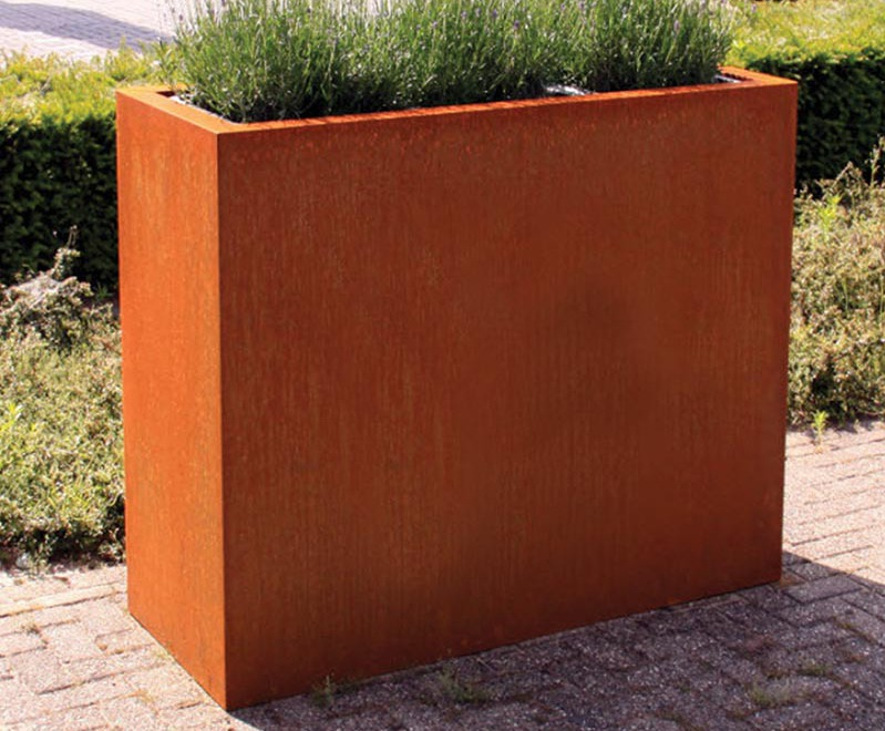 Corten Space Saving Narrow Balcony Planter