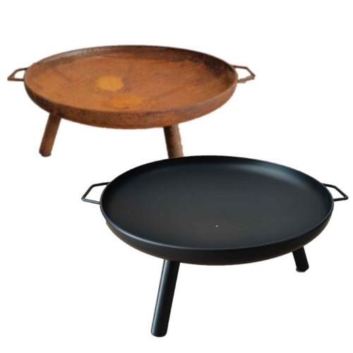 Spark Fire Pit with Legs  (Rust, 80cm)
