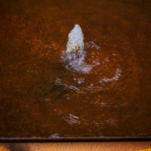 Corten Square Water Table (60 x 60 x 40 (H) cm)
