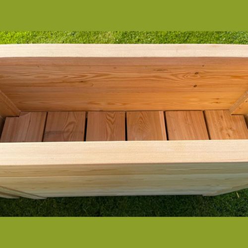 Wooden Balcony Narrow Planters  (80 x 35 x 60 cm)