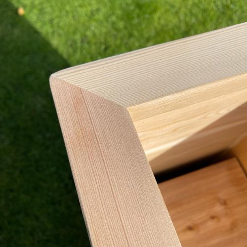 Price ex VAT. Larch Troughs for Green Screens without Posts (132L x 40D x 50H cm, No Staining)