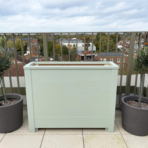 Wooden Balcony Narrow Planters  (80 x 35 x 60 cm)