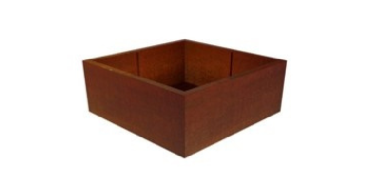 Corten Steel Large Low Cube Planter