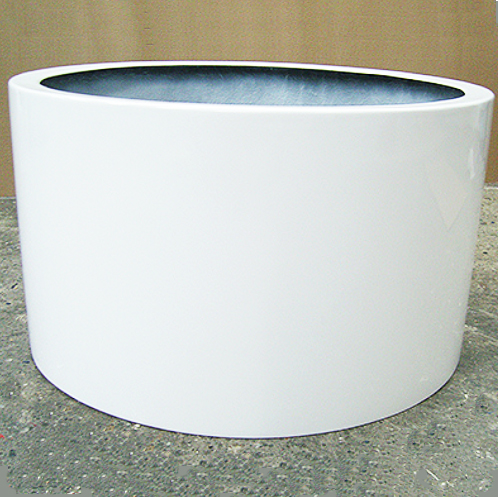 GRP / Fibreglass Large Circular Tree Planters (Black, 80cm Diameter x 60cm High)