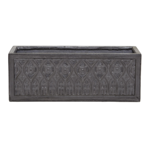 Superior Quality Clayfibre Faux Lead Moroccan Box Planter