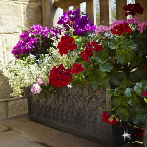 Superior Quality Clayfibre Faux Lead Moroccan Box Planter