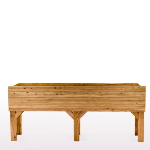 Extra Large Larch Vegetable Trough on Legs ( 220L x 60W x 48/90H cm)