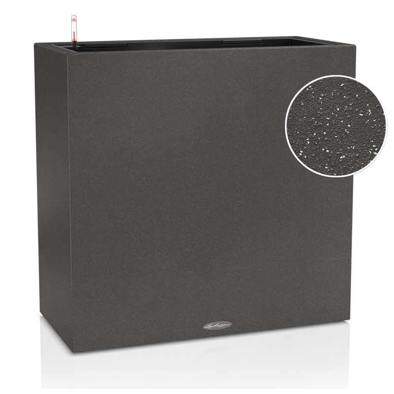 Lechuza CANTO Wide Self Watering Planter (Graphite Spotted)