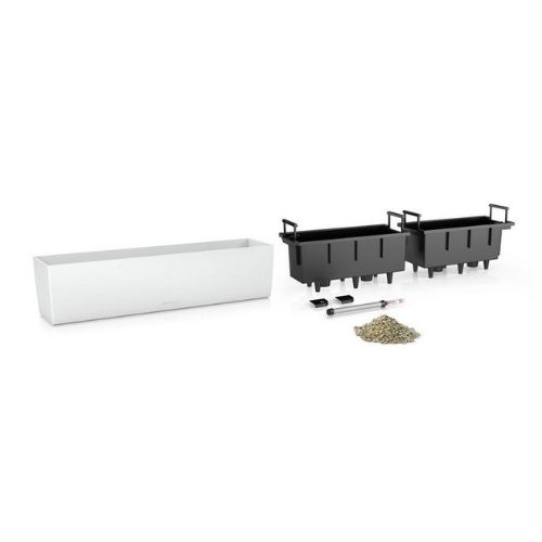 Lechuza Balconera Color PAIR (80 x 19 x 19 cm Light Grey)
