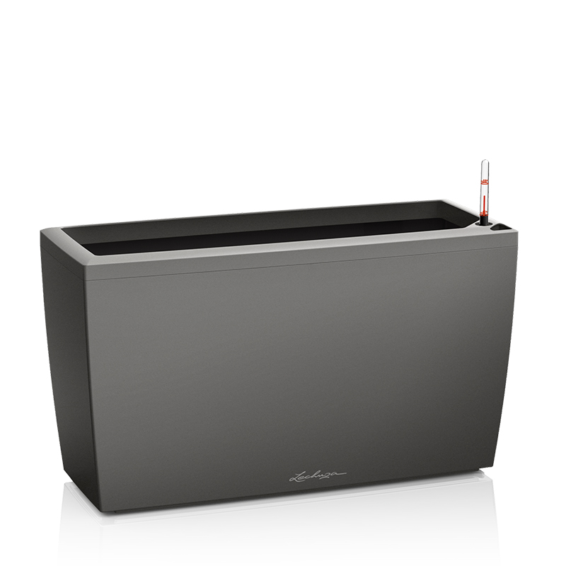 Lechuza CARARO Self Watering Planters  (Charcoal Metallic)