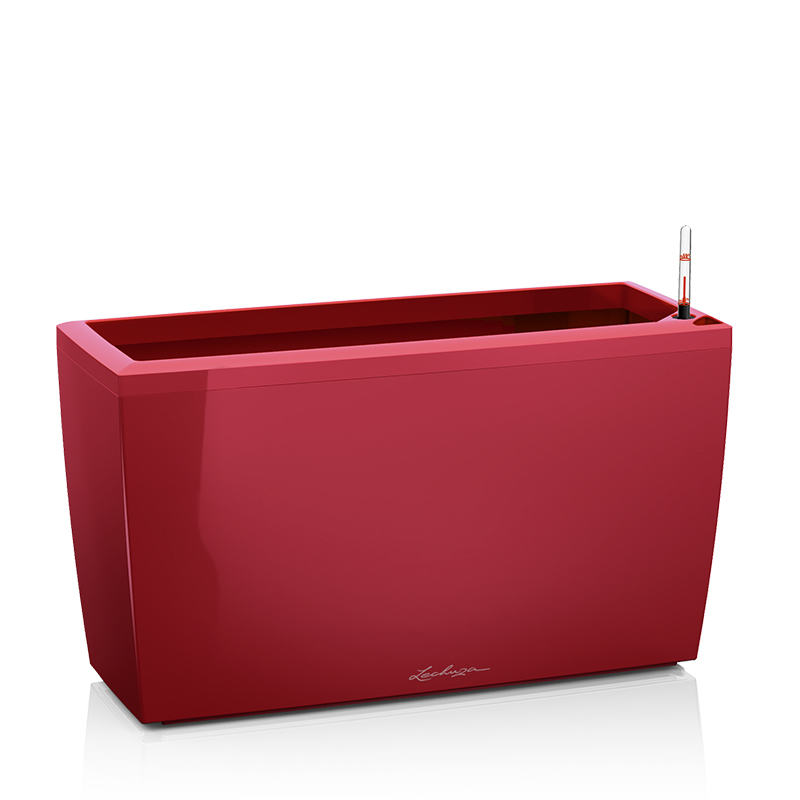 Lechuza CARARO Self Watering Planters  (Scarlet Red High Gloss)