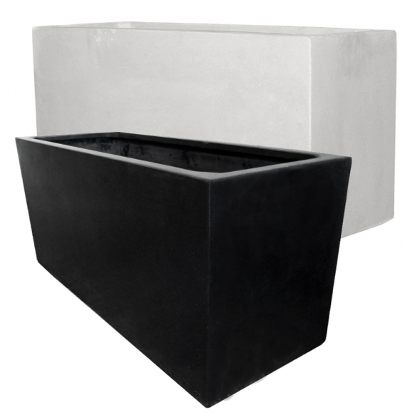 Polystone Jumbo Trough (112 x 47 x 55 cm, Slate Black)