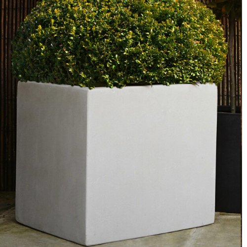 Polystone Large Tree Square  Planter (85 x 85 x 60cm, Black)