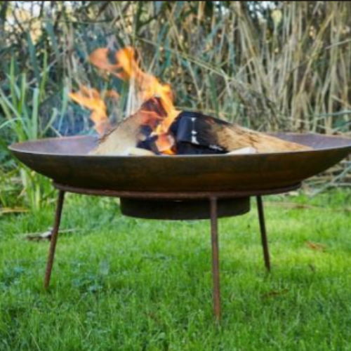 Rust Spark Steel Fire Pit