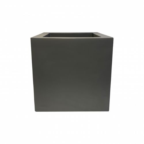 Fibrestone Box Planter (75 x 75 x 75cm, Grey)