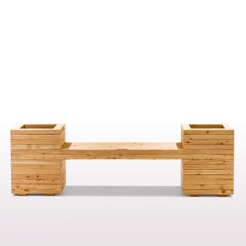 Wooden Planter Bench